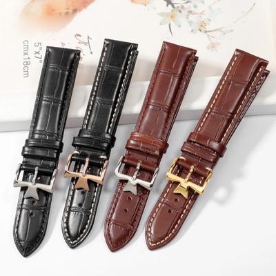 19mm 20mm 21mm 22mm Echtes Leder Uhrenarmband Ersatz für Vacheron Constantin Patrimony VC Schwarzes Blaues Braunes Rindsleder Armband