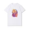 S-3XL 100 Fantasie Harajuku Grafica Estiva Bianca Magliette Donna Stampate Casual Maniche Corte Top Girocollo