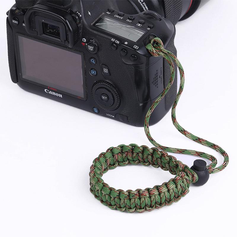 Drop-proof Outdoor Survival Digital Camera Bracelet with Paracord Wrist Strap & Water Bottle Handle
