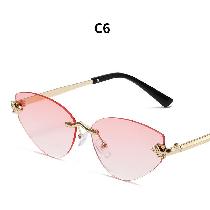Women's sunglasses, new triangular frameless sunglasses.