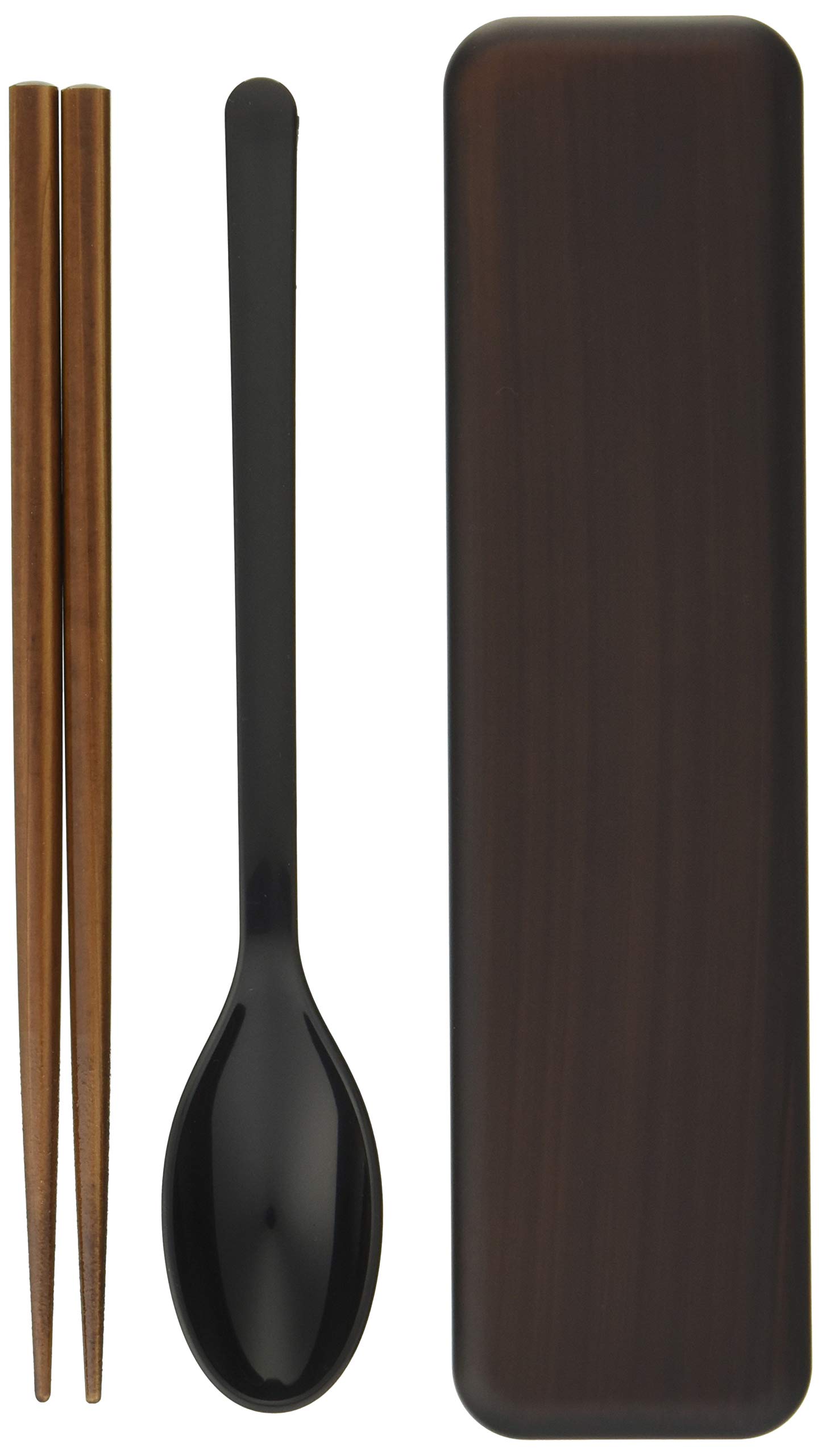 

Tatsumiya Wood Grain Lunch Set Spoon Tochigi Wood Grain W19 cm 18cm (18.0 & Chopsticks) - - Size Approx. D4.8 H2.2 (33232)