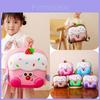 Strawberry Cake Cartoon Childrens Oxford Cloth Backpack With Curved Shoulder Straps For Kindergarten Children