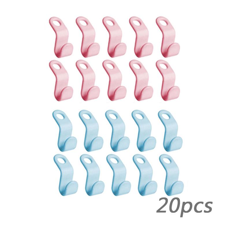 Clothes Hanger For Closet Connector Hooks Cascading Plastic Wardrobe Organizer Rack Holder Space Saving Home Organization