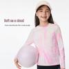 Girls' Seamless Gradient Long-Sleeve Sports T-Shirt
