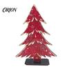 Desktop Xmas Party Centerpieces Rustic Christmas Tree Table Decoration, Vintage Wooden Standing Sign with Decor Base for Winter Home Office, Farmhouse