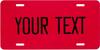 Custom Aluminum Car Tag Personalized Front License Plate Metal Wall Decor for Garage