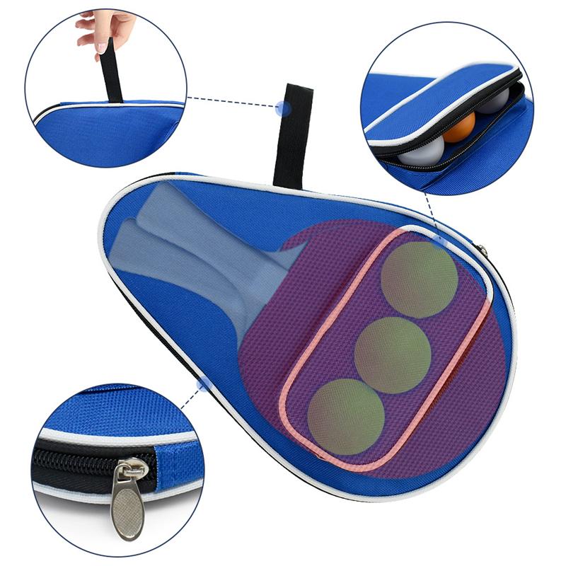 Professional Table Tennis Rackets Bat Bag Ping Pong Case With Balls Bag and Net and Sponge Sports Accessories