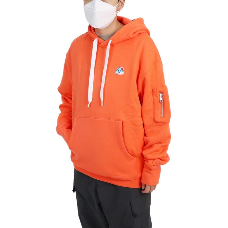 Nike Sweatshirts Unisex Orange Hooded Moderate Regular DA8738-842