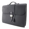 HERMES Sac Adepeche 38 Business bag black/SilverHardware Epsom mens Used