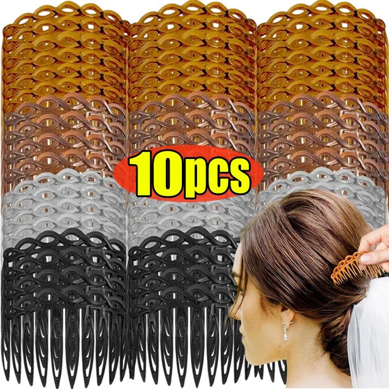 1/10pcs New Women Brides Wedding Veil Hair Combs French Combs Korean Retro Bangs Comb Hairpin Style Insert Comb