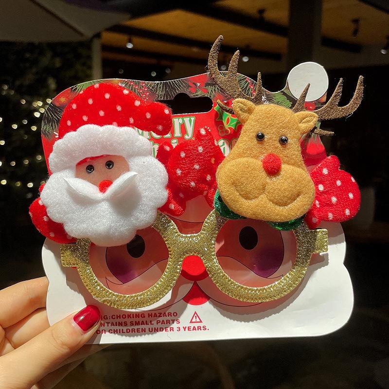 Christmas Decorative Glasses For Women Whimsical Children'S Couples' And Student Christmas Costumes Party Hair Accessories