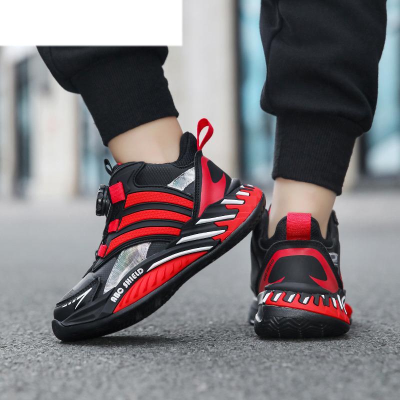 New Design Knob Kid Sneakers Light Basketball Shoes Kids Autumn Waterproof Children's Sport Shoes Boy zapatos respetuosos niño