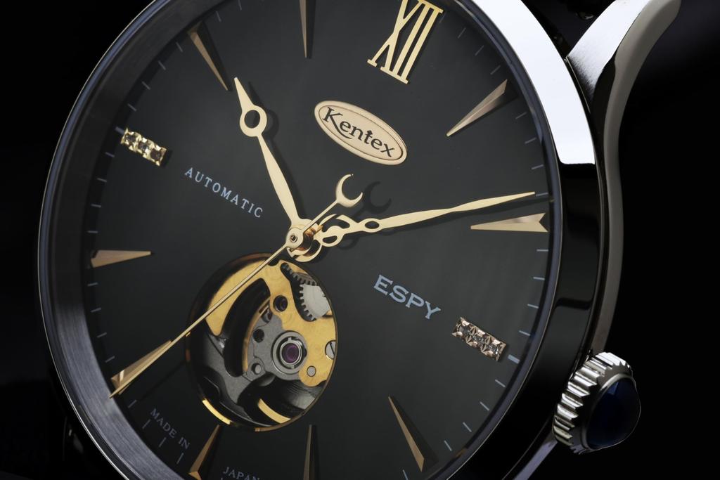 [Kentex] ESPY Dress Open Heart Mechanical Automatic Watch, Limited to 188 Pieces, E660M-01, Men's, Silver