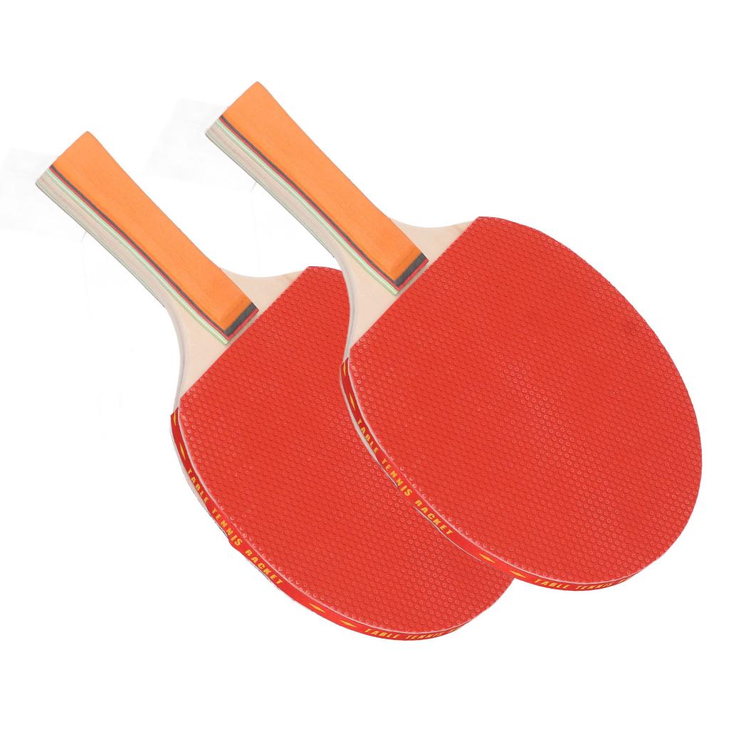 Ping Pong Paddle Handshake Set Table Tennis Paddle Kit Pack of 2 Rackets 3 Table Tennis Balls