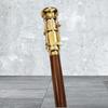 Solidny mosiężny teleskopowy laska spacerowa składana palisandrowa laska styl Steampunk na prezent