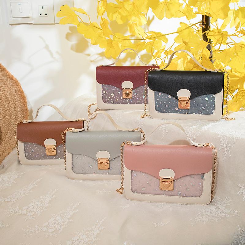 

Chain Crossbody Mobile Phone Bag Fashionable Lipstick Bag Handheld Square Bag