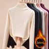Women's Thermal Half-High Neck Brushed Long-Sleeve Base Layer Top for Autumn/Winter