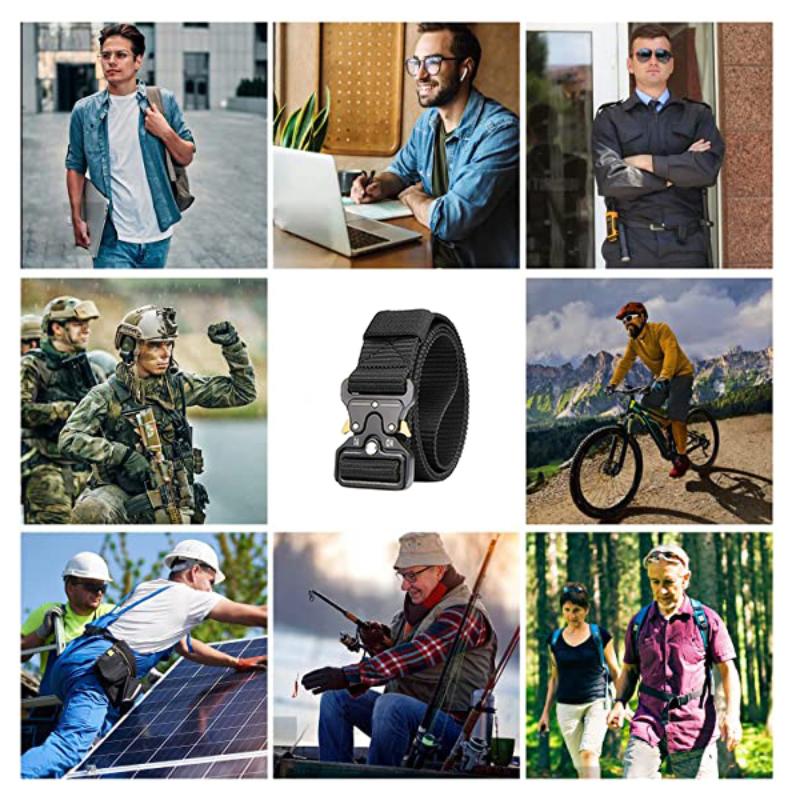 6 Colors Men Military Tactical Belt Unisex Magnetic Buckle Quick Release Nylon Soft Belt Women Tooling Training Trousers Belts