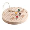 Bamboo Wood Ring & Earring Display Tray for Jewelry Storage