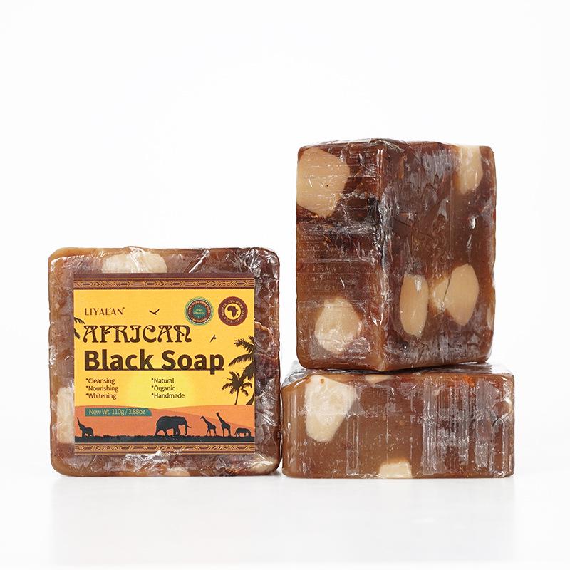 African Black Soap: Handmade Raw Cleansing Bath Bar
