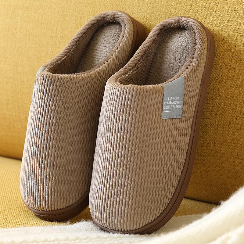 Unisex Non-Slip Warm Cotton Slippers for Home and Office - Winter Collection