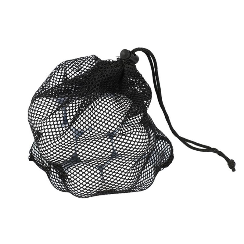 Golf Mesh Bags Small Sports Ball Net Bag Drawstring Pouch Nylon Mesh Bag Convenient Storage Organizer Golf Accessories