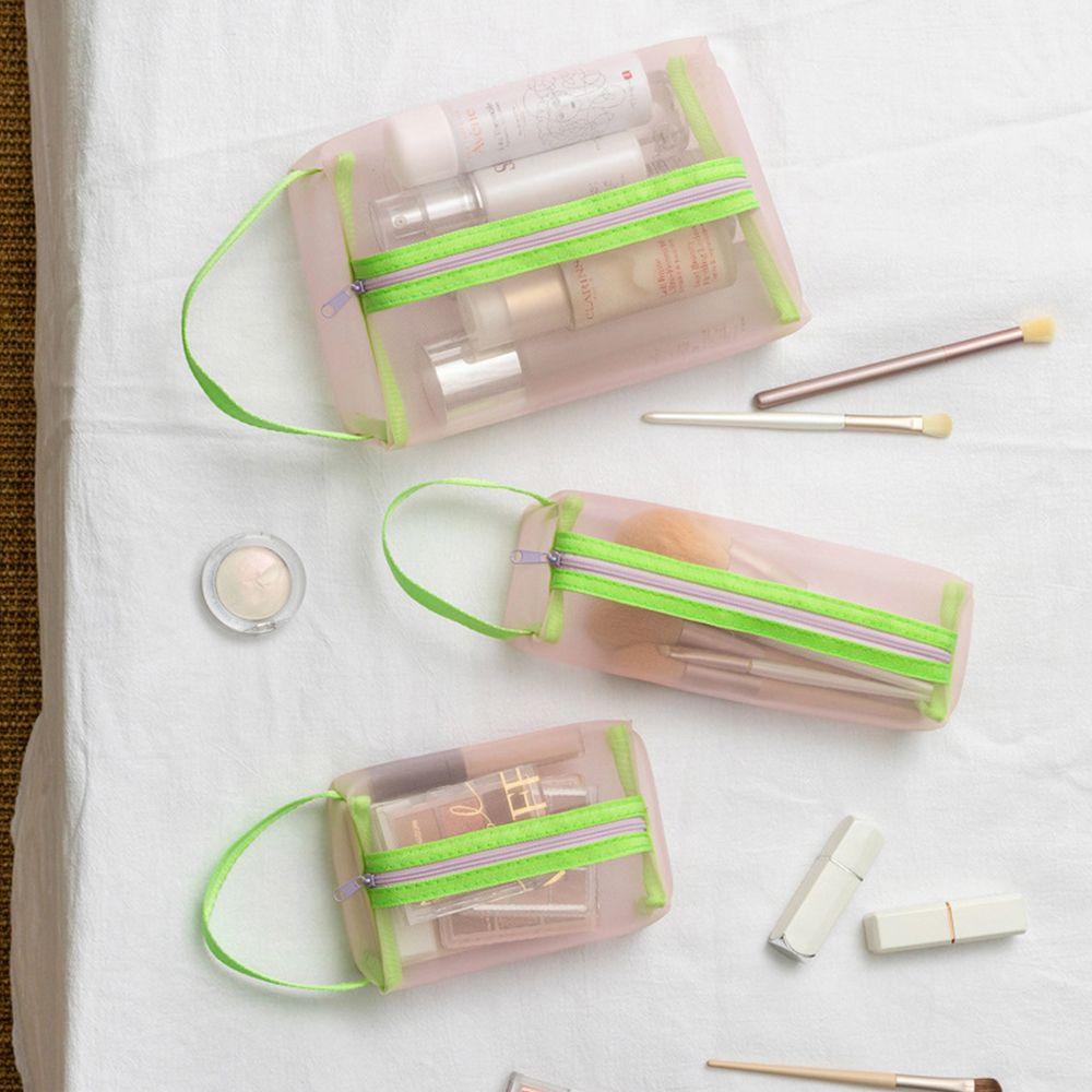 Zipper Storage bag Makeup Brushes Mesh Makeup Bags Cosmetic Bag Make Up Box Toiletry bags