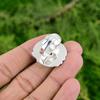 925 Silver Crown Chakra Natural Rainbow Moonstone Rough Solitaire Statement Ring