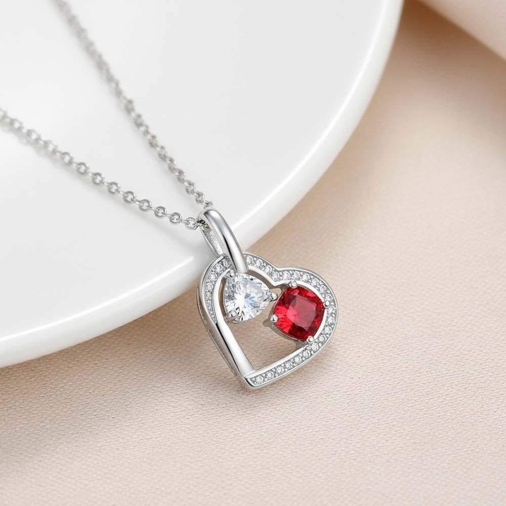 Rhinestone Heart Rose Necklace Neck Accessories Valentine's Day Clavicle Chain For Girlfriend