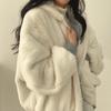 Winter Clothes Women Thicken Warm Parkas Oversized Kawaii Hooded Coat Ladie Korean Fashion Casual Loose Zip Up Jackets For Women