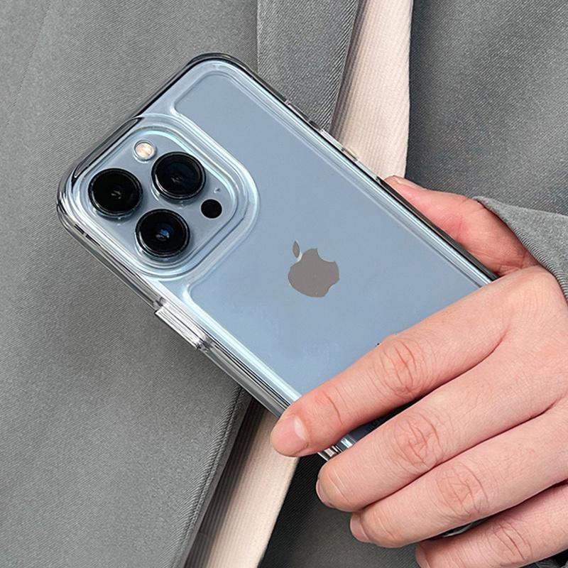 Luxury Shockproof Clear Hard Case For Iphone 14 13 12 Pro Max 11 X Xr Xs 7 8 Plus Camera Lens Protective Transparent Soft Cover