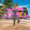 1pz Asciugamano da Spiaggia Cartoon S-Sprunki Asciugatura Rapida Super Assorbente Adatto per Spiaggia Piscina Estate Regalo Divertente per Amici e Famiglia