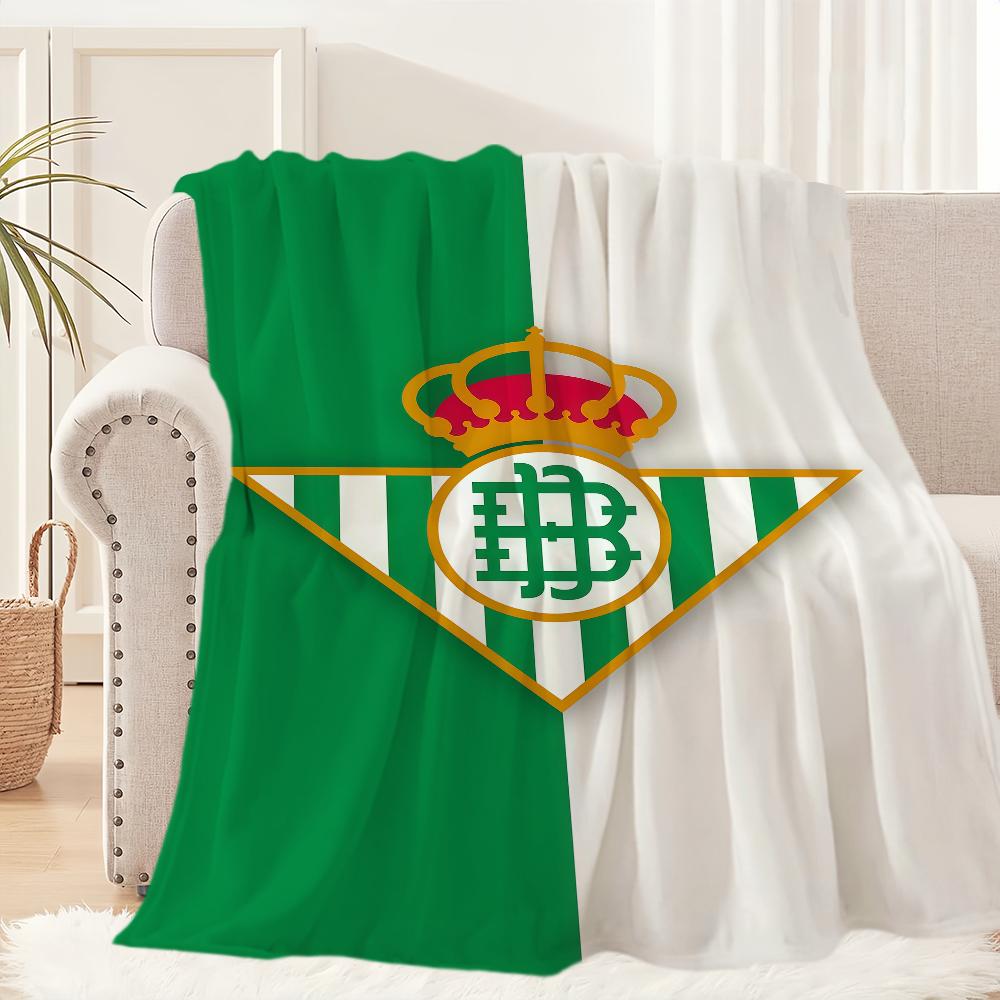 

Football Club R-Real B-Betis Blanket Blanket for Couch Sofa Travel Home Picni Flannel Blanket birthday gift Warm Comfortable 30x40in