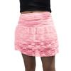 Short Skirts For Women Summer Boho Flowy A Line Chiffon Tiered Pleated Above Knee Skirt