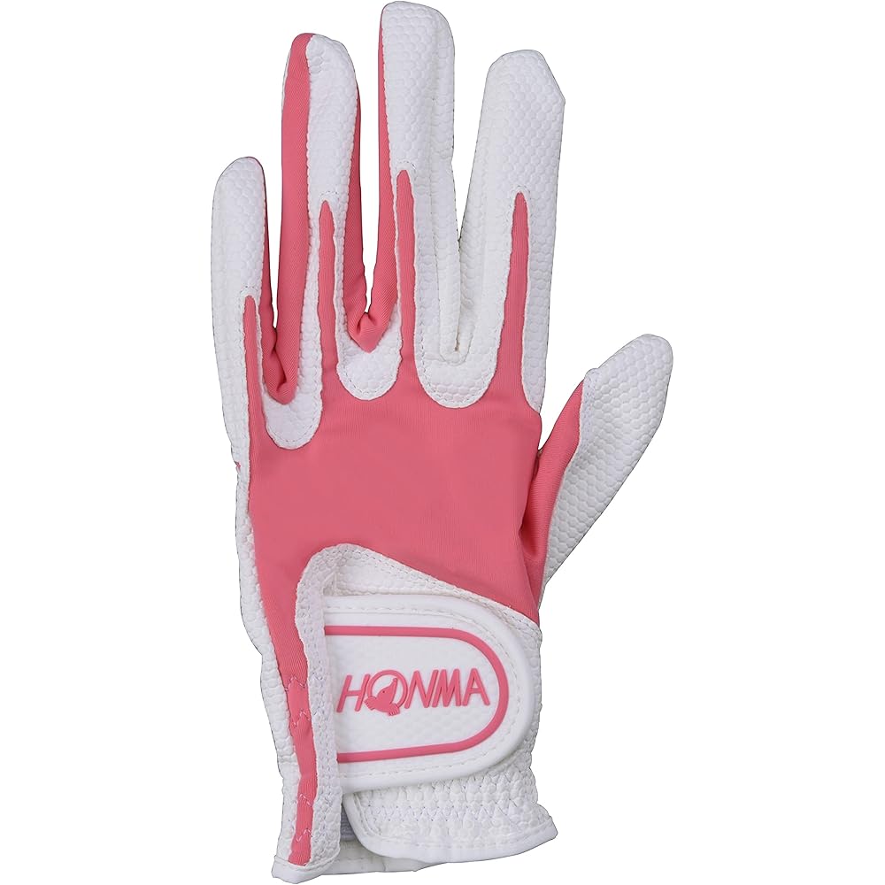 Honma Golf Unisex Speedmonster Left Hand Golf Gloves White Pink XS GC13001