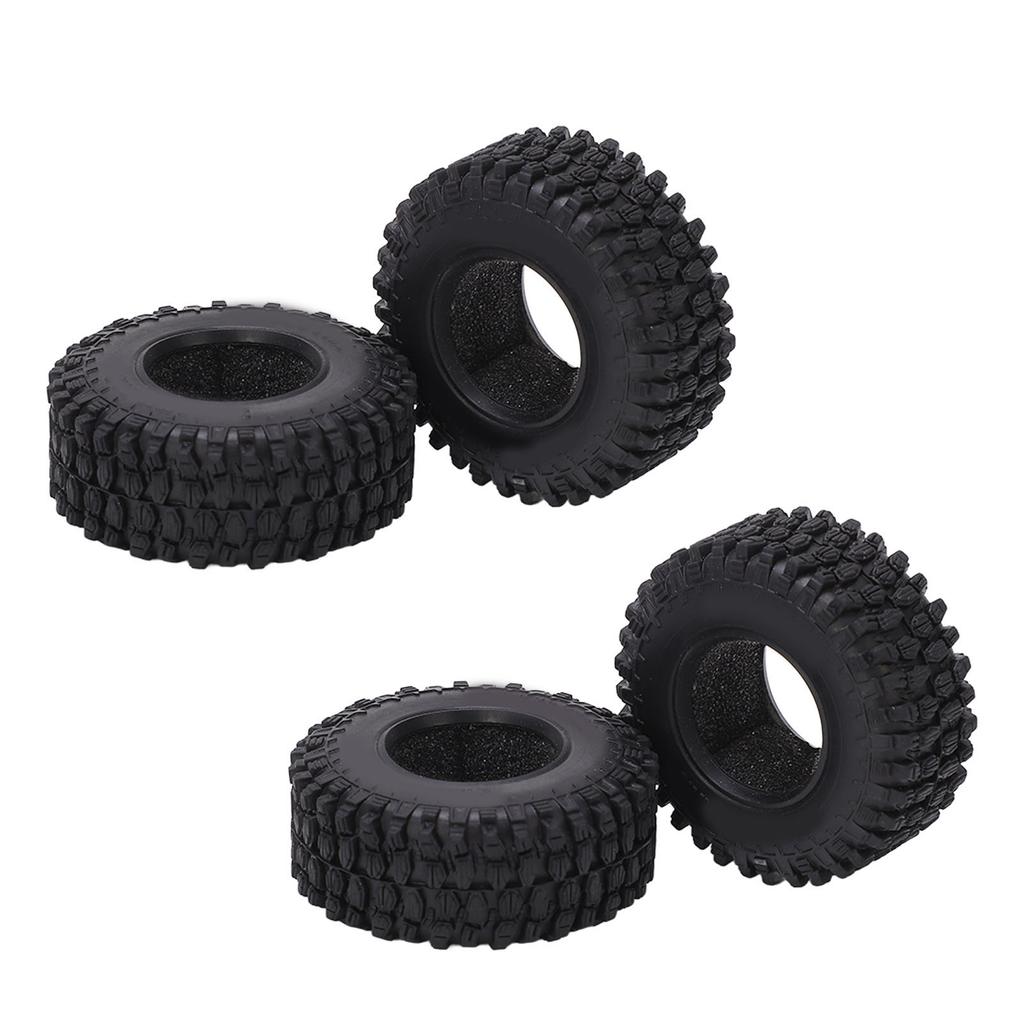 4PCS RC Wheel Tire Rubber Tyre 51mm Diameter for Axial SCX24 1 24 Remote Control Cars