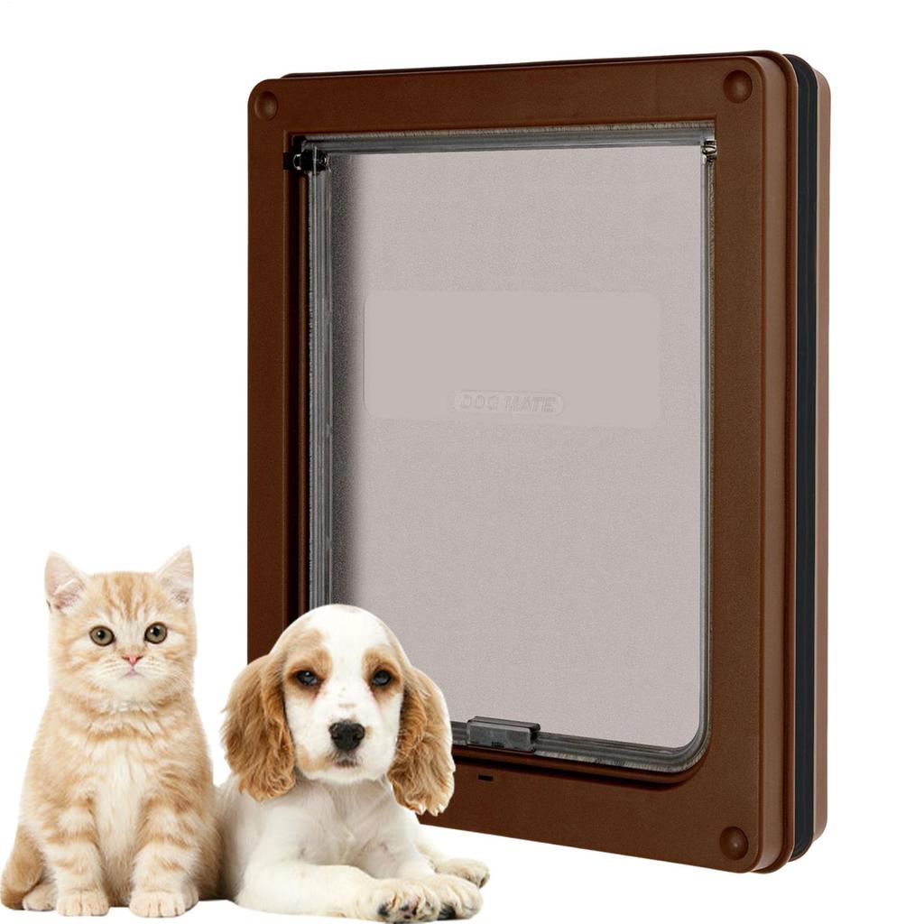 Dog Entrance And Exit Door Inside Cat Flap Doggy Door Pet Supplies Gate With Mounting Kit For Interior Exterior Home Living Room
