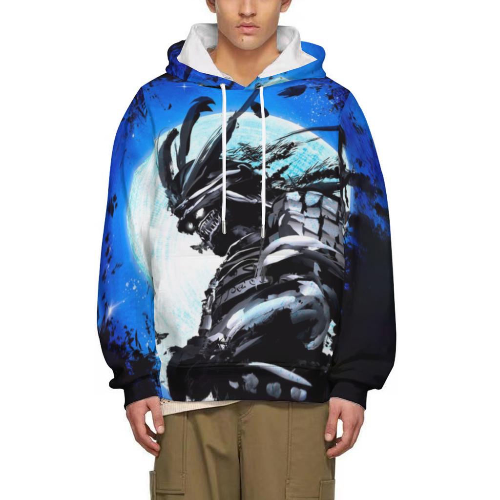 Vintage Japanese Samurai 3D Printed Hoodie Harajuku Male Sweatshirt Y2k Men Street Hip Hop Pullover