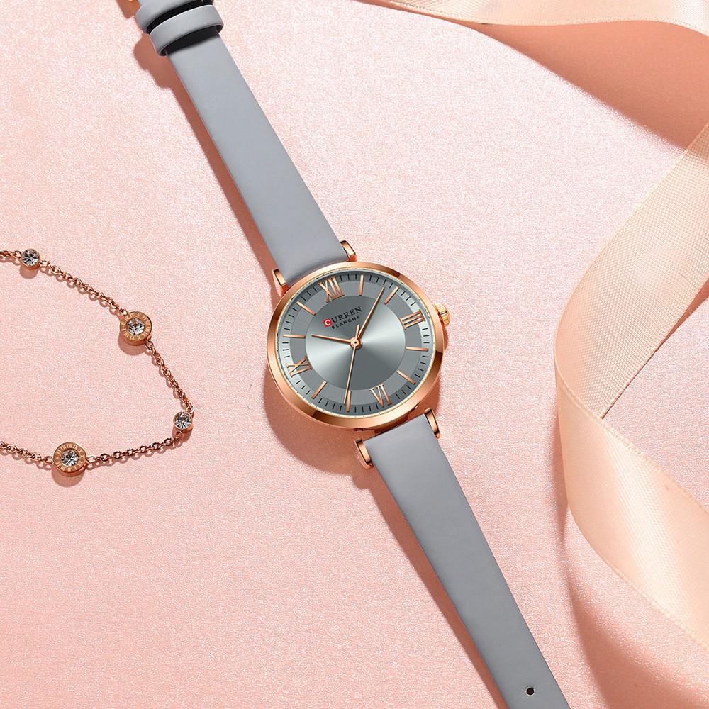 Curren 9079 Dames Casual Leren Band Horloge - Kleine Zeemeermin Editie