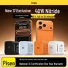 PISEN 40W GaN PD Fast Charger for iPhone 16/17 Pro/Pro Max