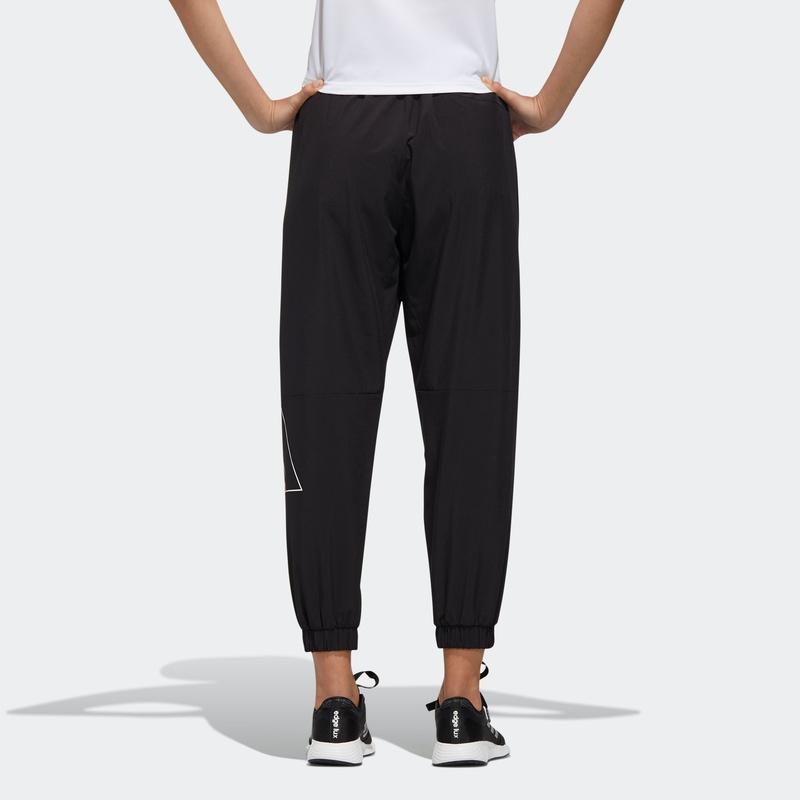 Adidas Woven Loose Fit Casual Tapered Sports Pants Women Bottoms Black GL5616