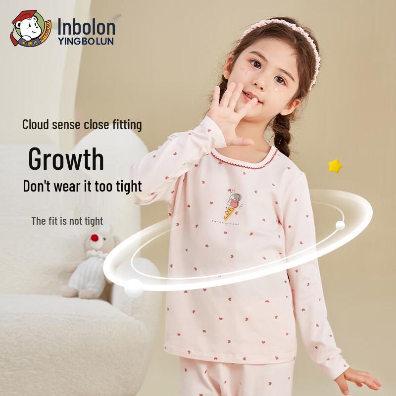 Yingbolun Kids' Pure Cotton Thermal Underwear Set