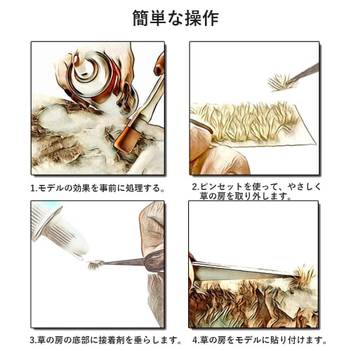 DFsucces Grass Diorama Material Series, Grass Tract, 10mm Height, Scenery Collection, Glass Model, Building Model, Decoration, Landscape, Miniature Ga