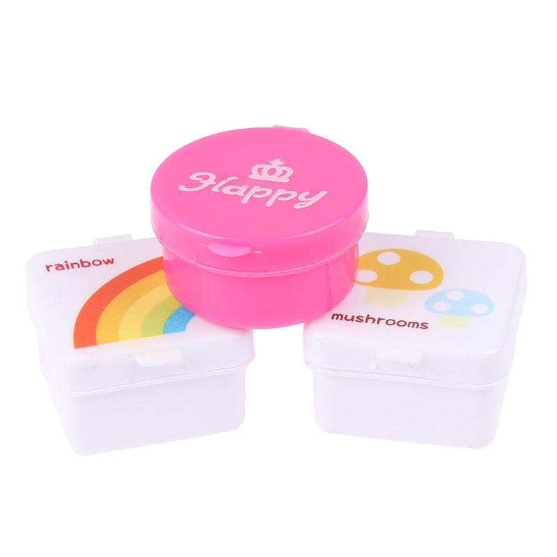 4Pcs Lunch Bento Soy Sauce Box Container Cute Design Plastic Condiment Dispenser Mini Salad Tomato Sauce Bottle
