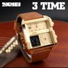 Square Dial Men's Watch Business Electronic Watch, Multi-functional Belt Waterproof Sports Men's Watch