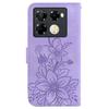 For Infinix Note 40 Pro 5G/Note 40 Pro+ Case Lily Flower PU Leather Stand Phone Cover