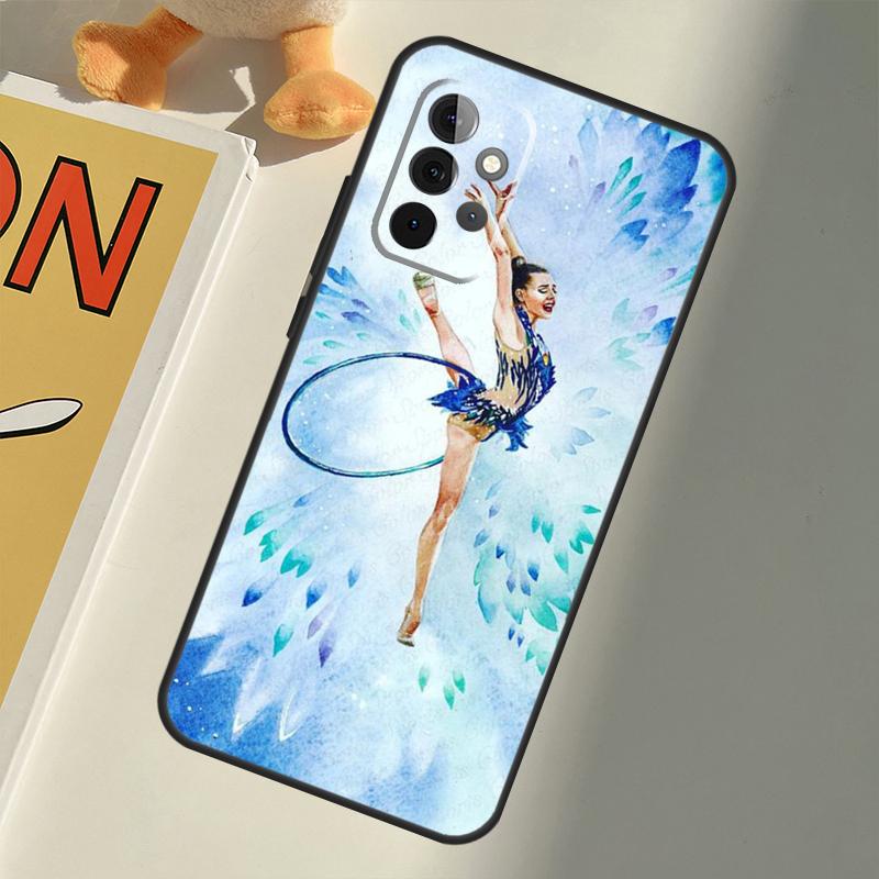 Gymnastics Oil Painting For Samsung Galaxy A06 A05 A36 A26 A16 A54 A34 A14 A22 A32 A52 A55 A35 A15 A53 A13 A56 Case