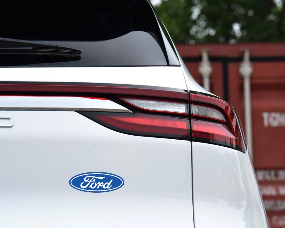 ckyfrl1 Vinyl Car Logo Sticker Body Door Trunk Decal Decoration Auto Accessories For Ford Focus Mondeo Mk4 Mustang Kuga Fusion ST Max