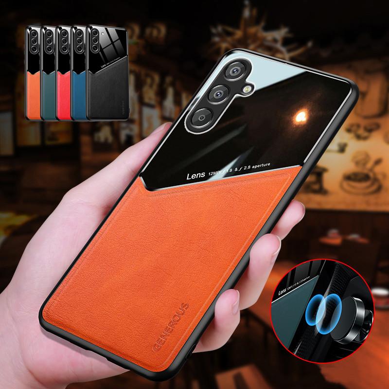 Magnetic Suction Holder Case For Samsung Galaxy A17 A07 M35 M55 A56 A36 A26 A16 A06 A15 A25 A35 A55 5G Protective Cover Funda