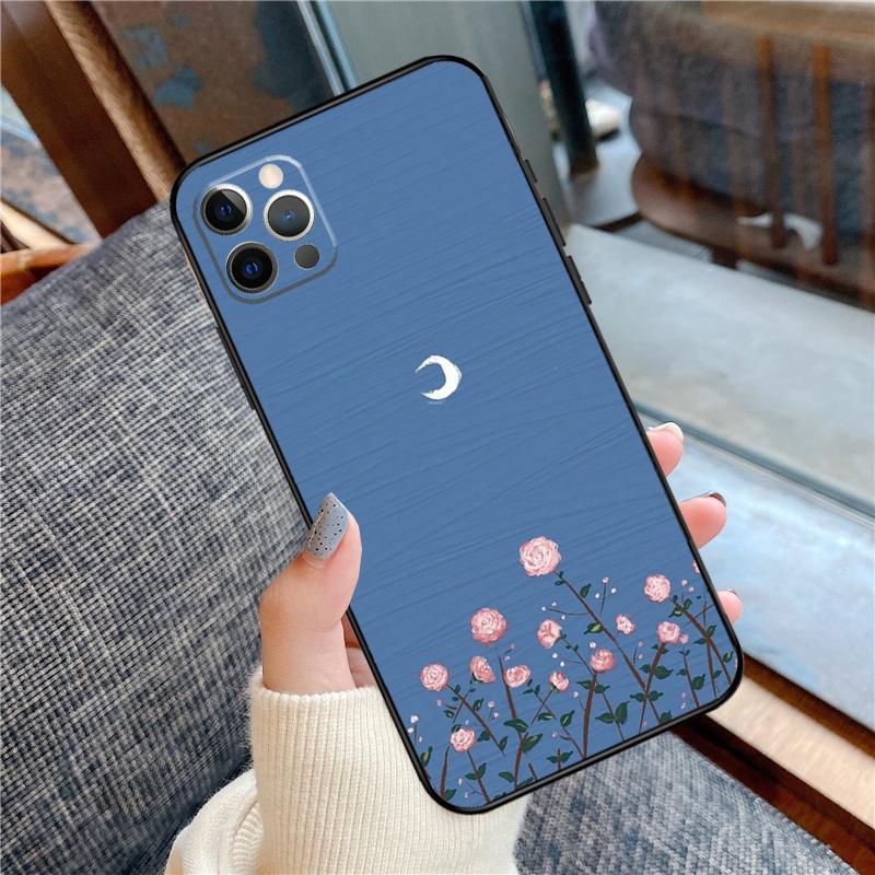 Korean Sunset Scenery Phone Case For iPhone 16 15 14 13 12 11 Pro Max 12 13 mini XR 15 16 Plus 16e Cover Shell